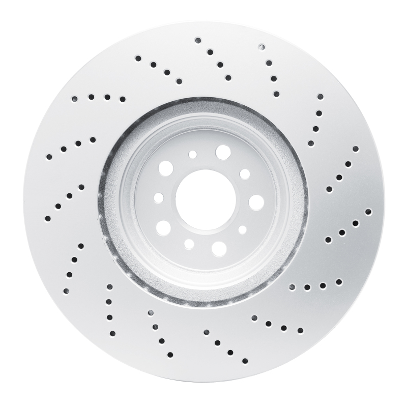 BMW M3 Brake Rotor (1) - Front Left - R1 Concepts - GeoSPEC Coated + Drilled - `21-`25